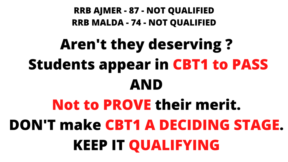 This is injuctice__ you have to select 20 time candidates not roll numbers Why <a href="/RailMinIndia/">Ministry of Railways</a> is cheating unemployed students?
<a href="/AshwiniVaishnaw/">Ashwini Vaishnaw</a>
<a href="/abhinaymaths/">Abhinay Maths</a>
#RRBNTPC_1student_1result