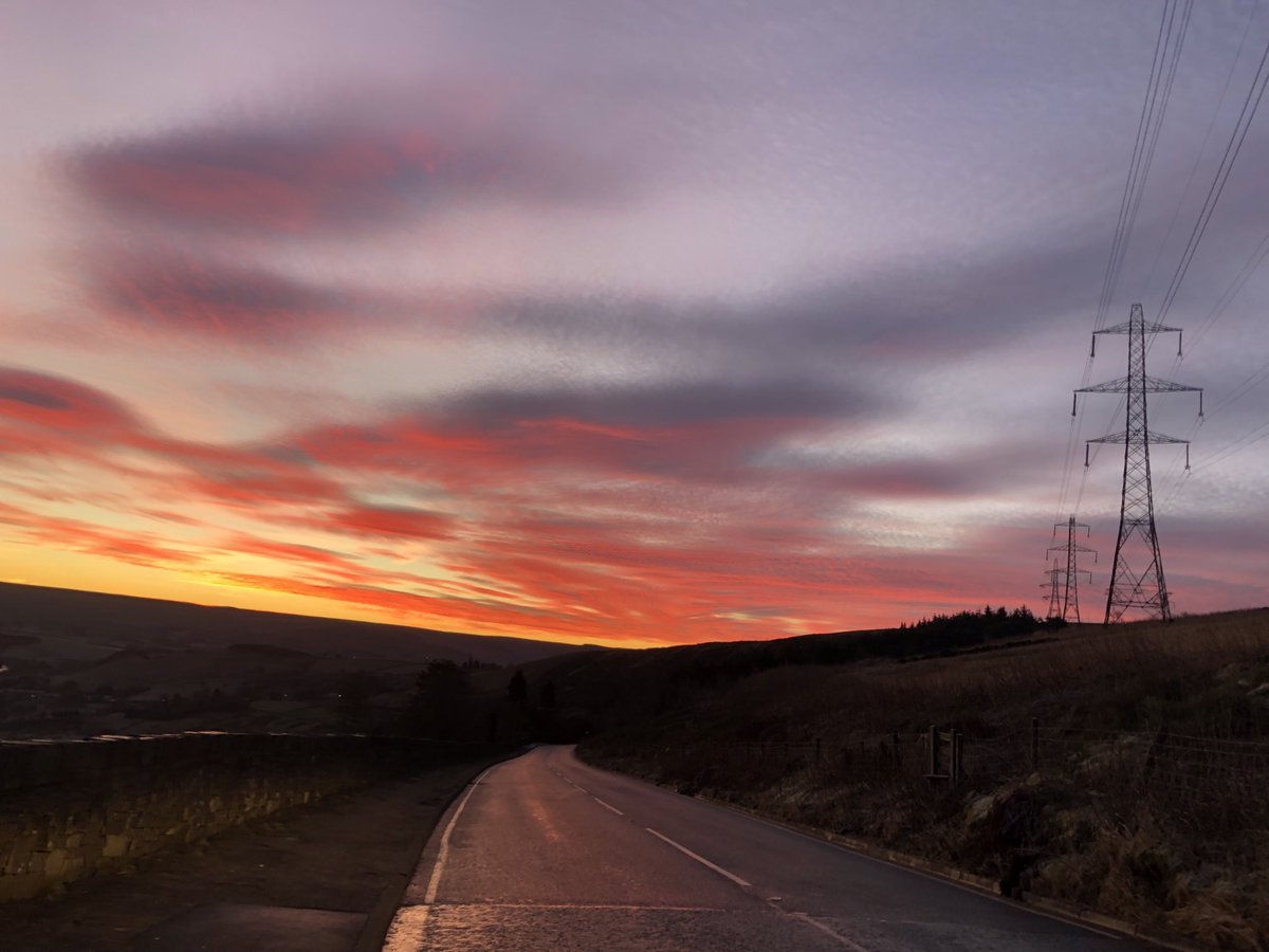Spectacular sunrise in Delph this morning. Have a great day everyone.