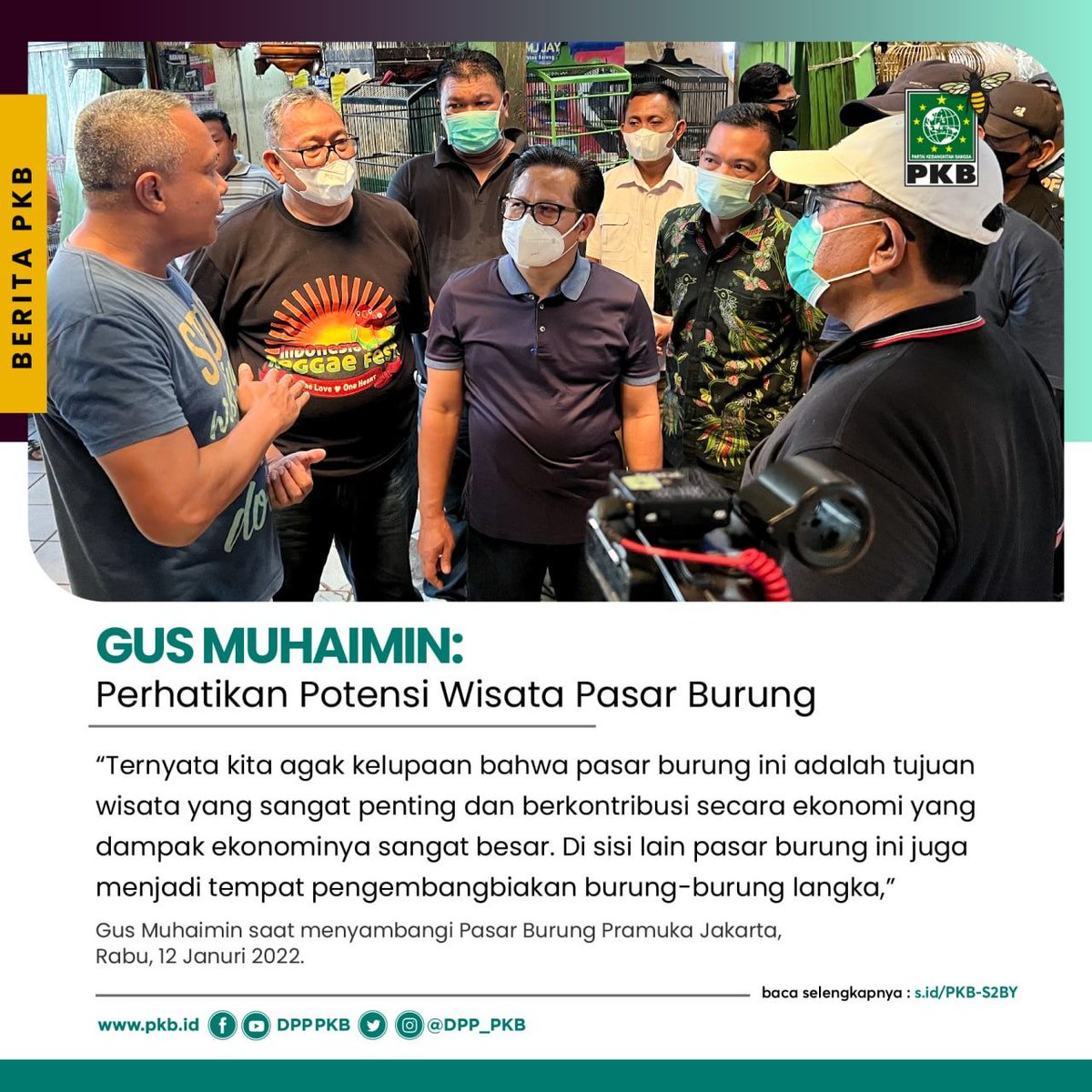 Santri yg konsisten untuk memperjuangkan Kesejahteraan Rakyat
#BagusMuhaimin
<a href="/cakimiNOW/">A Muhaimin Iskandar</a>
<a href="/DPP_PKB/">DPP PKB</a> 
<a href="/Jazilul_Fawaid/">Jazilul Fawaid</a> 
<a href="/imansyukri/">Iman Sukri</a> 
<a href="/malik_haramain/">malikharamain</a> 
<a href="/billy4riez/">Billyariez</a>
<a href="/PkbKalteng/">DPW PKB KALTENG</a>
<a href="/HabibKalteng/">habib_ismail_kalteng</a>