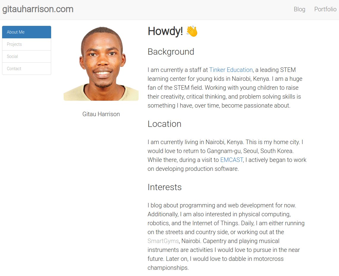 GitauHarrison1's tweet image. After an extended period of building several applications, I was able to complete a blog for myself. Built using only Python and the Flask framework, it is so gratifying to be updating it regularly. gitauharrison.com #python #flaskframework