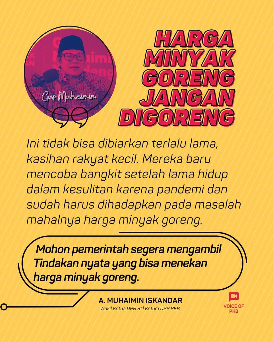 Santri yg konsisten untuk memperjuangkan Kesejahteraan Rakyat
#BagusMuhaimin
<a href="/cakimiNOW/">A Muhaimin Iskandar</a>
<a href="/DPP_PKB/">DPP PKB</a> 
<a href="/Jazilul_Fawaid/">Jazilul Fawaid</a> 
<a href="/imansyukri/">Iman Sukri</a> 
<a href="/malik_haramain/">malikharamain</a> 
<a href="/billy4riez/">Billyariez</a>
<a href="/PkbKalteng/">DPW PKB KALTENG</a>
<a href="/HabibKalteng/">habib_ismail_kalteng</a>