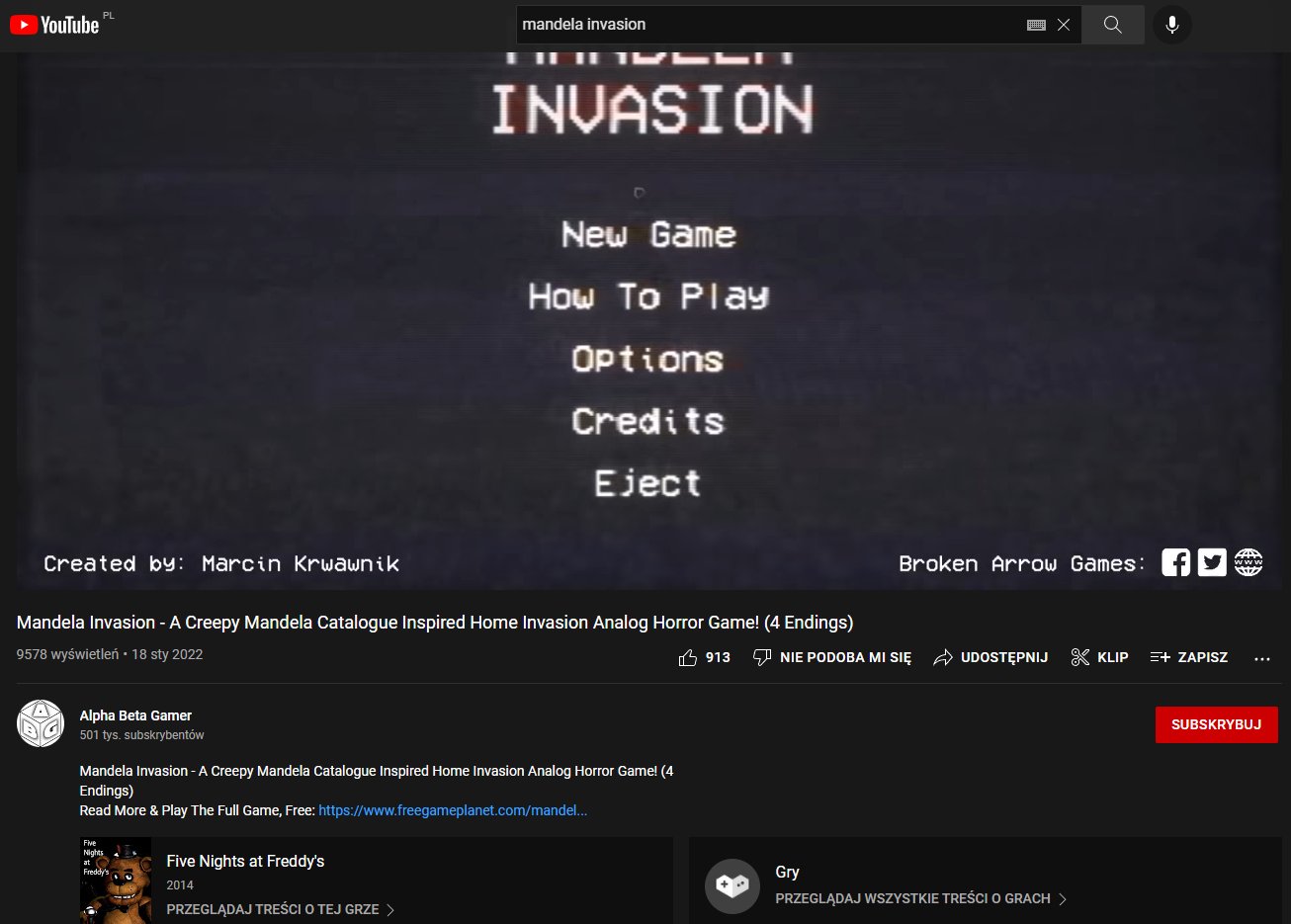 Mandela Invasion – Downloadable Game