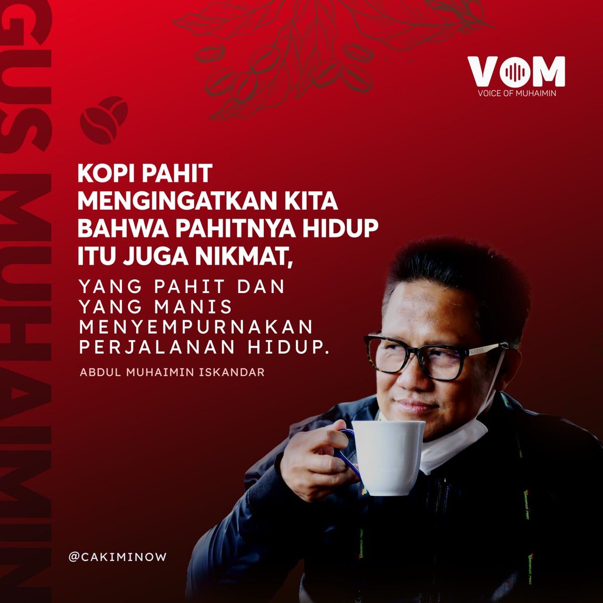 Santri yg konsisten untuk memperjuangkan Kesejahteraan Rakyat
#BagusMuhaimin
<a href="/cakimiNOW/">A Muhaimin Iskandar</a>
<a href="/DPP_PKB/">DPP PKB</a> 
<a href="/Jazilul_Fawaid/">Jazilul Fawaid</a> 
<a href="/imansyukri/">Iman Sukri</a> 
<a href="/malik_haramain/">malikharamain</a> 
<a href="/billy4riez/">Billyariez</a>
<a href="/PkbKalteng/">DPW PKB KALTENG</a>
<a href="/HabibKalteng/">habib_ismail_kalteng</a>