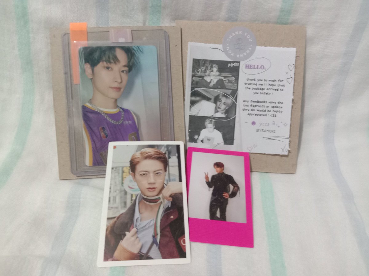 Lediiidiii's tweet photo. Thank you @YS4M0RI for my prio juyeon thrilling pc!! Tysm for packing it vv safely and also sa mga cutie freebies😭❤️ Till our next transaction!!
#1proofs https://t.co/tewAoKGZnu