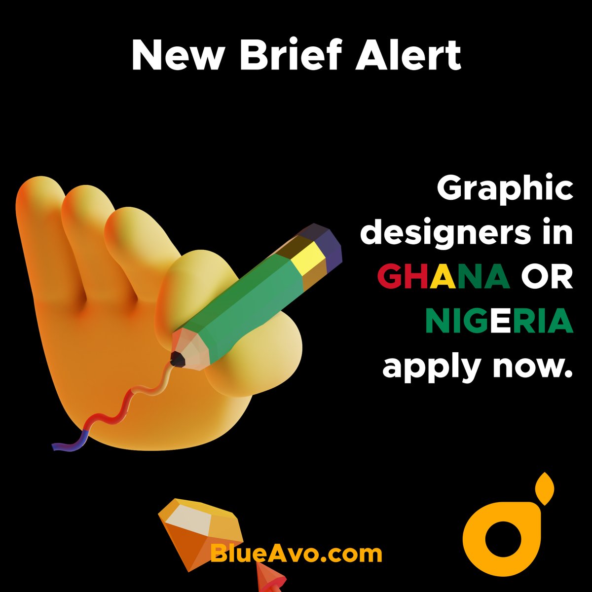 officialBlueAvo's tweet photo. New Brief Alert!
Opportunity available for graphic designers in Ghana or Nigeria. 
Sign up on https://t.co/R1Yui6QLGZ and submit your treatment. https://t.co/hYIrweBwvm
