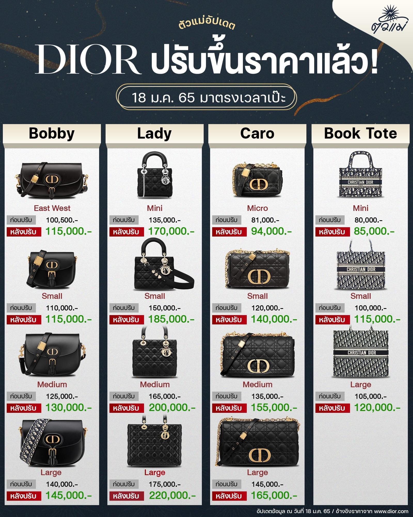 TAS SLEMPANG MERK DIOR Fesyen Wanita Tas  Dompet di Carousell