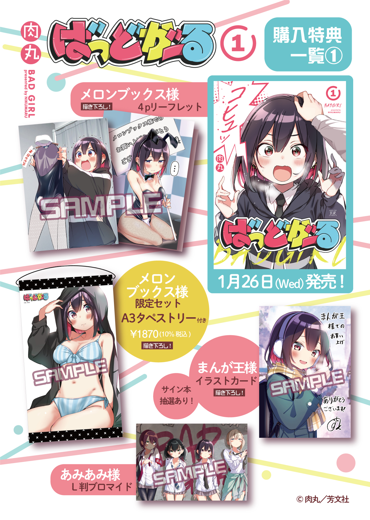 10冊 未開封 ゲーマーズ特典 ブロマイド 10 きららキャラット ばっどがーる 9冊 新品未開封 WonderGoo特典 カード きららキャラット ばっど