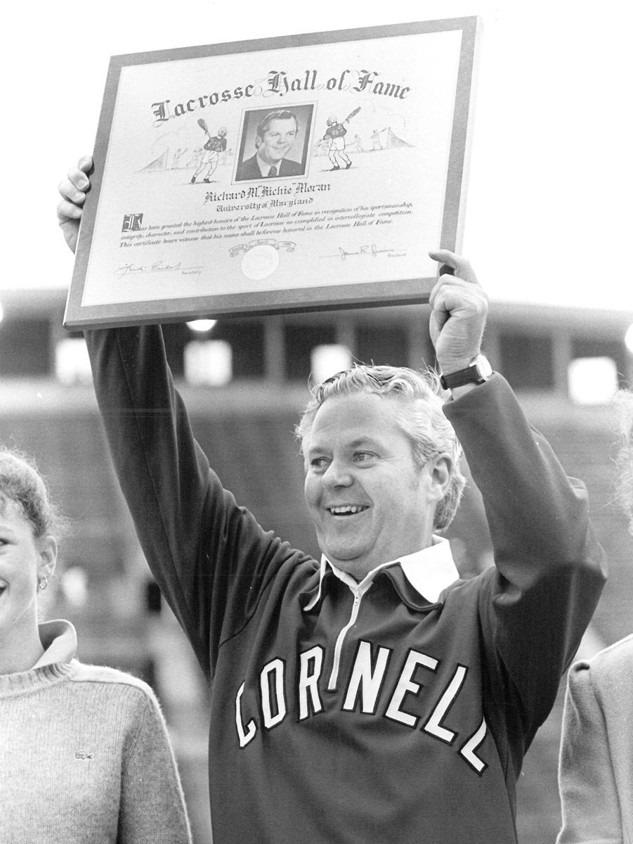 CornellLacrosse's tweet photo. Happy Birthday to Legendary Hall of Fame Coach Richie Moran! #85yearsyoung #itsgreattobehere #bigboy #10 #21 #40 #WD>WS #LGR https://t.co/qf6zomIqO4