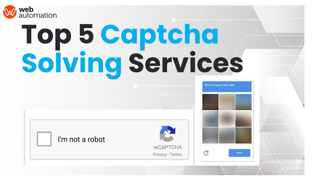 WebAutomationIo's tweet image. Top 5 Captcha Solving Services for Web Scraping in 2022 - mailchi.mp/webautomation/…