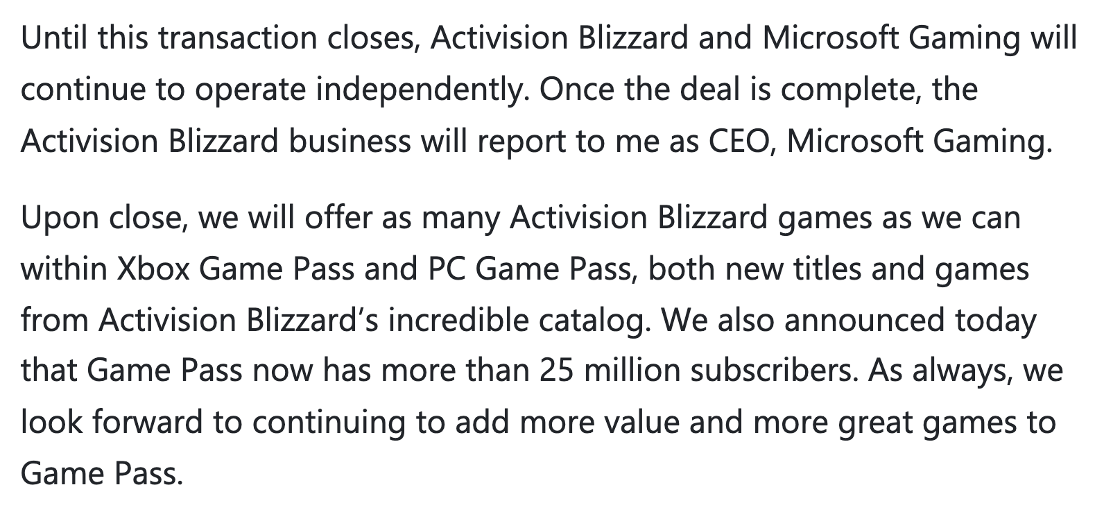 Daniel Ahmad on X: Some small gaming news today. 1. Microsoft is acquiring Activision  Blizzard. Includes all studios under the brand. (Est $70bn deal) 2. Activision  Blizzard games will come to Game