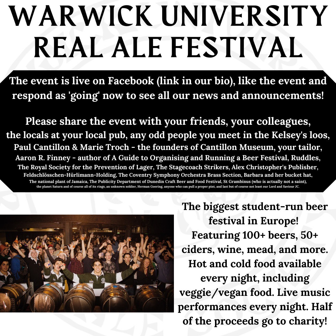Warwick Uni Real Ale tweet media