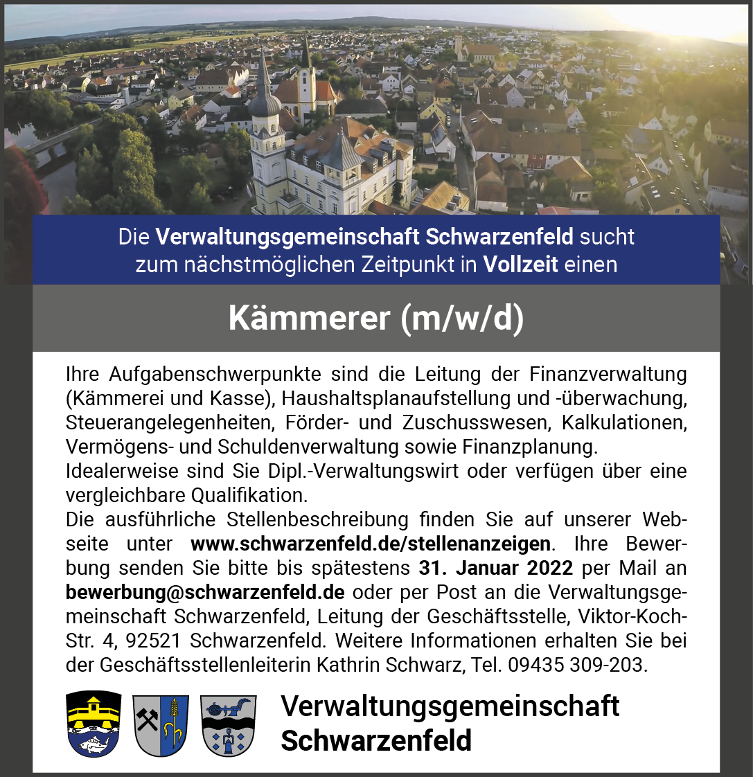 Falls wer wen kennt, der wen kennt.
schwarzenfeld.de/stellenanzeigen #job #Stellenangebot #kaemmerer #schwarzenfeld #meinschwarzenfeld