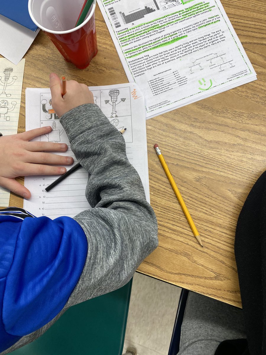 KKnyfd's tweet photo. #creating dichotomous keys using the ideas of #sixthgrader creatures! Love to see what they come up with! @mrfranchini @DougFinale @WPSEisenhower @wyckoffschools https://t.co/HyQgXvTXFE