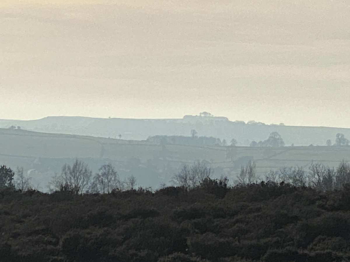 seaparkin's tweet photo. Having flask of tea trig point on Stanton moor whilst checking a tree from tree treasure hunt. V popular tree with its leaning shape. What3words apt: . ///notice.confusion.branch #derbyshire #treehunt #sitclub #treeclub #treasuringtrees #celebratingDerbyshireTrees https://t.co/Lo200gg40g