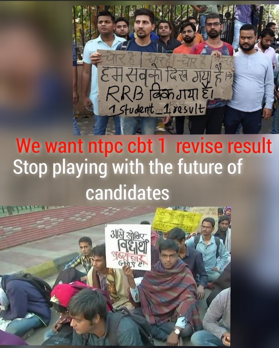 Kamleshkmwt's tweet image. #RRBNTPC_1student_1result
#RRBNTPC_1student_1result 
We can't tolerate such cheap and heinous act.We are not fools.
We want justice.