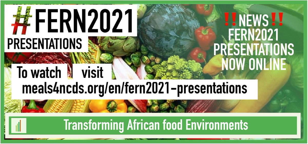 meals4ncds's tweet photo. #FERN2021/@_INFORMAS #Africa eSymposium 2021 PRESENTATIONS ARE NOW ONLINE.  
Visit  https://t.co/PDhUsj6Akz to watch all plenaries, working groups sessions, 40+ #abstracts presentations, the open forum discussion, and the interview with our special guest Dr. @davidnabarro https://t.co/KNSc2MJ6qq