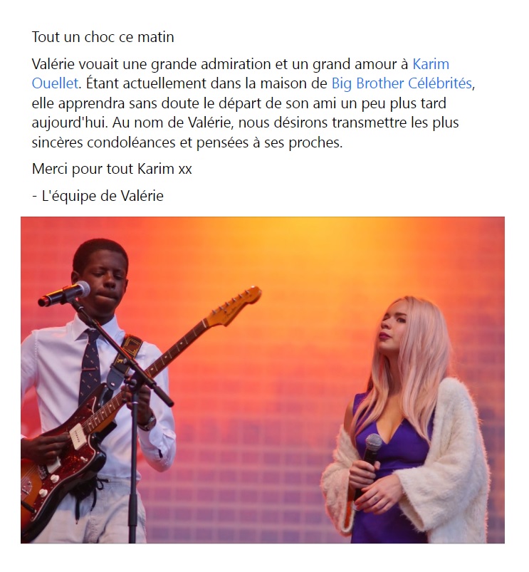 Merci pour tout Karim xx

- L'équipe de Valérie