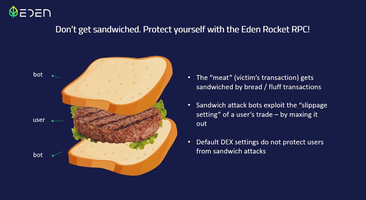 EdenNetwork's tweet photo. Level up your trading game by stopping sandwich attacks once and for all. 🍃 

Get started here: https://t.co/EfAhTOGFDU https://t.co/6YupVgVesk