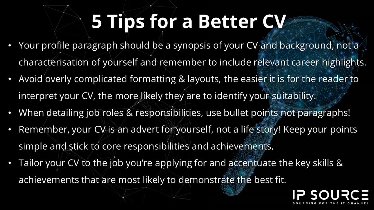 In an ever saturated job market, here are some CV tips to help you stand out in the crowd. #itchannel #recruitment #cv