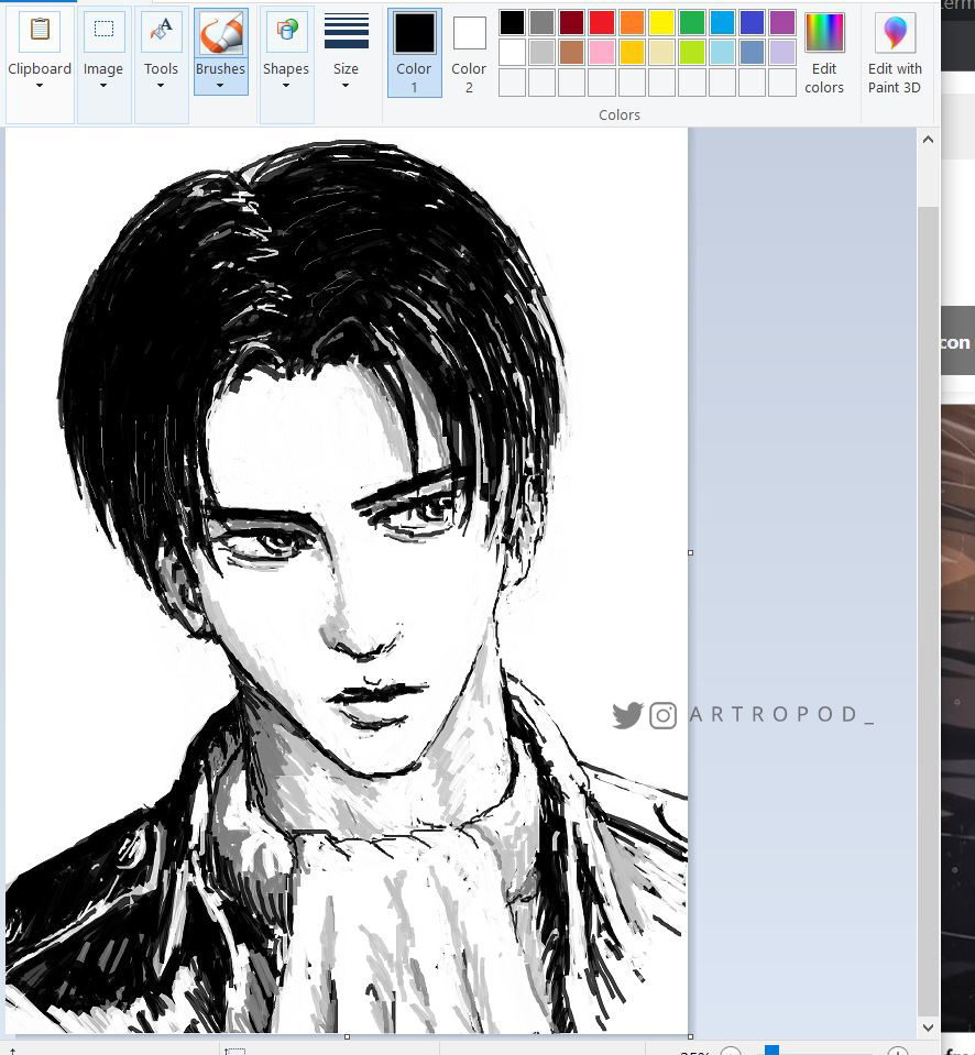 artropod_'s tweet photo. Levi Ackerman Portrait.

#AttackOnTitan #attackontitanseason4 #AttackonTitanFinalSeasonpart2  #進撃の巨人  #FANART #leviackerman #illustration https://t.co/MrIIv1akyl