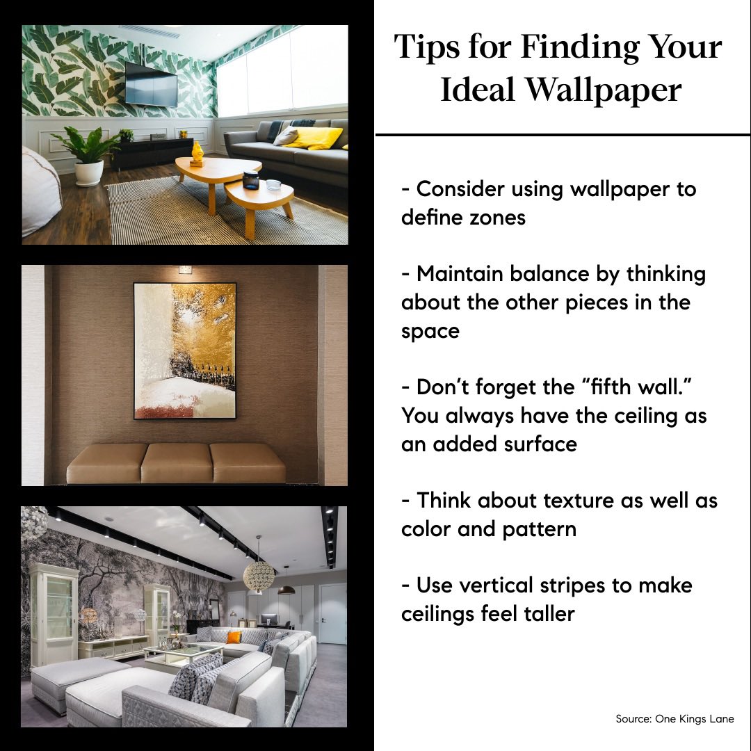 NancyJgrossman's tweet image. The right wallpaper can establish the ambience and theme of a room more vividly than paint. From textures to patterns, here are some tips for finding your ideal wallpaper.
#TipTuesday 
#TheCompassDifference 
#MainLineFineHomes
#CompassEverywhere
#CompassGreaterPhilly
