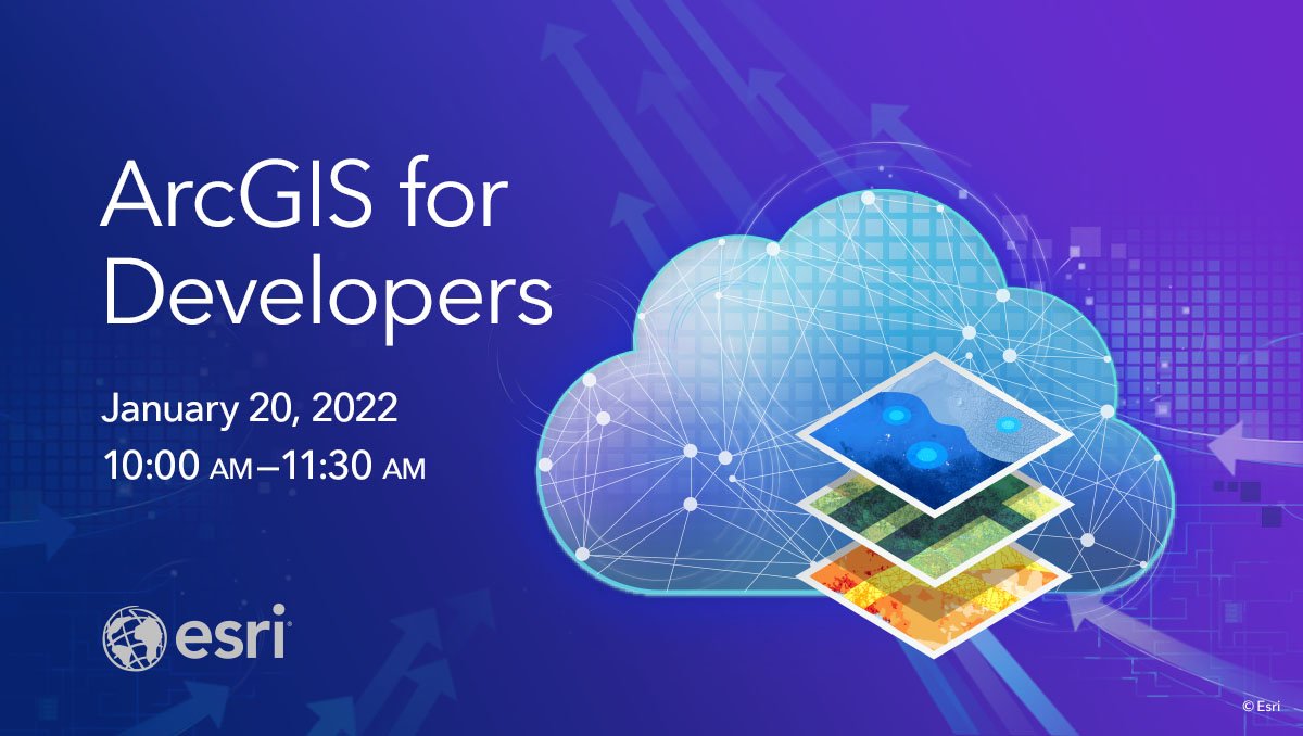 EsriFederalGovt's tweet photo. Join us Thursday at 10am PT for the newest look at the capabilities in Esri’s #developer environments (cloud, mobile, native, desktop, server).  Come learn how you can put the #scienceofwhere in your applications.  Register now: https://t.co/ABBvCRTgB2 https://t.co/Zeg0cvybos