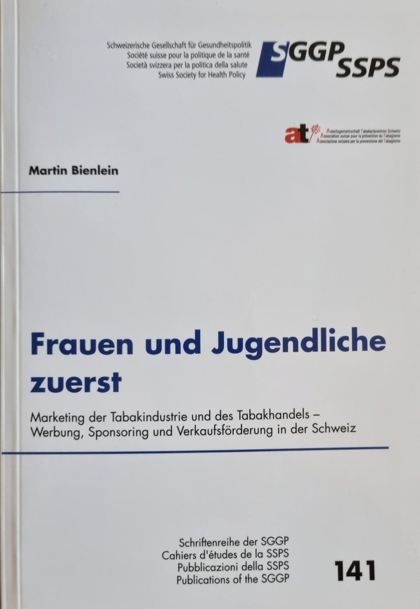 Wer wissen will, wie die Tabakindustrie heute wirbt, der lese Bienlein, Martin 2021: Frauen und Jugendliche zuerst. Bern: SGGP-Schriftenreihe, Band 141.
Und alle Ja für Kinderschutz und Tabakwerbeverbot am 13. Februar 2022.