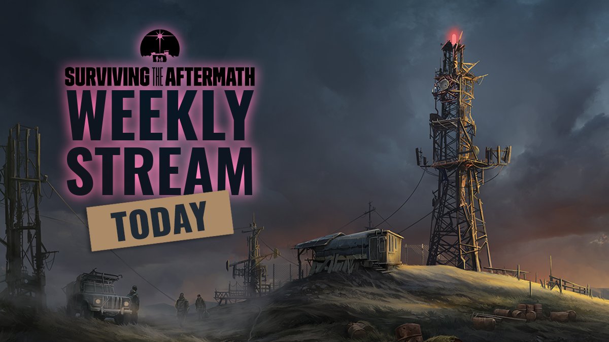 IceflakeStudios's tweet photo. Tune in for the whole new series of Surviving the Aftermath weekly streams in about one hour!
Today you might hear what's coming next, so set up your reminder! 

You can find it here approximately at 16:00 CET:
https://t.co/DNBbu0H4Ic

#SurvivingtheAftermath https://t.co/g4GzCcrJlm