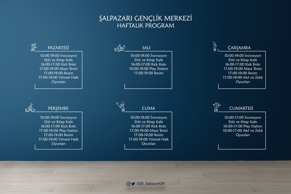 📢Gençlik Merkezimizde Bu Hafta📢 #GSBGM