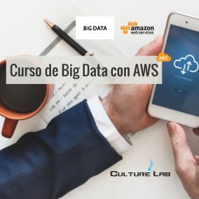 CulturelabTS_'s tweet image. Curso de #BigData con #AWS.30h. 250€ IVA inc. Para comenzar a trabajar con grandes cantidades de datos en el ecosistema AWS: analítica en tiempo real, #MapReduce, Spark, almacenamiento masivo de datos, etc. culture-lab.es/curso/curso-de…
