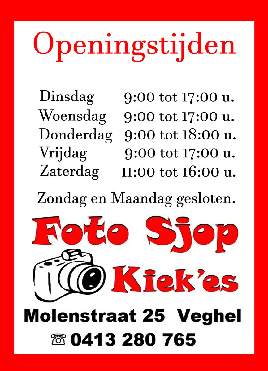 Wij zijn gelukkig weer OPEN als vanouds. Welkom, Peter en Riet.