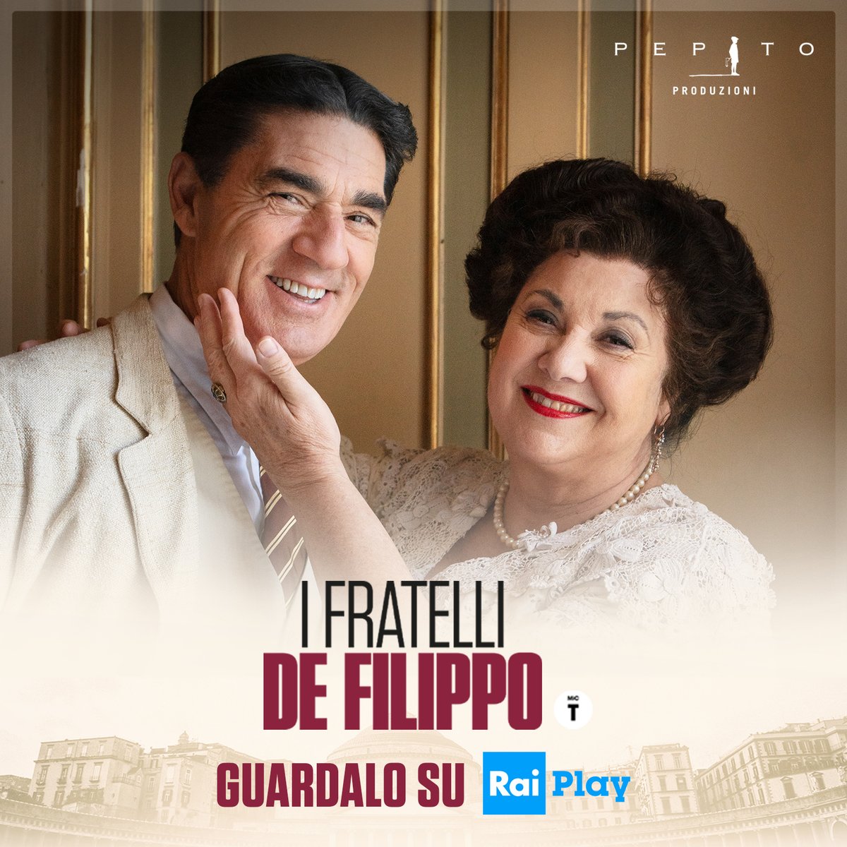 #IFratelliDeFilippo è il film di #SergioRubini che ha emozionato il pubblico con la storia di talento e riscatto di Eduardo, Titina e Peppino De Filippo: un viaggio dalle difficoltà dell'infanzia all'agognato successo. 
Puoi (ri)guardarlo ora su <a href="/RaiPlay/">RaiPlay</a>: bit.ly/3mmCmyz