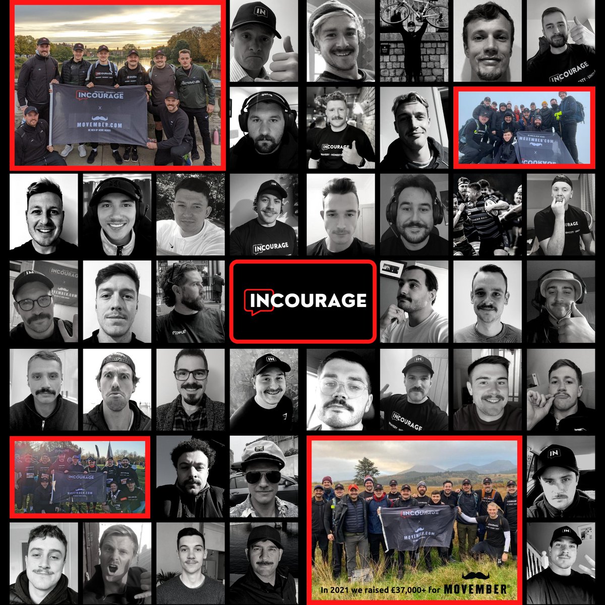 _INCOURAGE_'s tweet photo. In November 2021, this groups of champions raised over £37,000 for @MovemberUK . Anything is possible when you build a community that cares. 

#mentalhealth #men #incourage https://t.co/zRGrMu2mbo