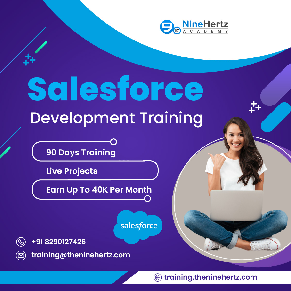 Ninehertzacade2's tweet image. NineHertz Academy has brought a Salesforce Development course for those looking forward to starting their career in the Salesforce era.
#salesforcetraining #salesforceclasses #salesforcetrainingindia #salesforceadmin #salesforcetrainingjaipur #salesforcedeveloper