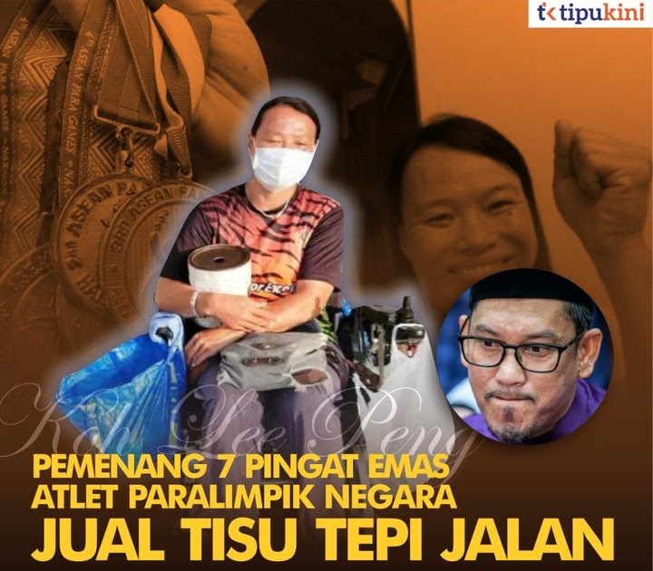 tipukini's tweet photo. Bekas Atlet Paralimpik Negara Jual Tisu Di Tepi Jalan Tular nasib bekas juara renang para negara Koh Lee Peng, dengan hanya ber... https://t.co/TdyyJmv2zS https://t.co/NUAsAPh8qG