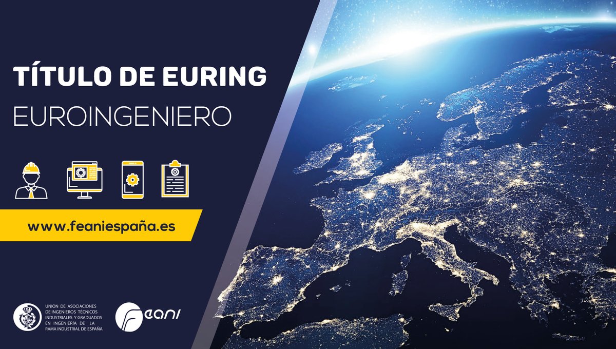 UAITIE's tweet photo. Si eres ingeniero y con experiencia profesional acreditada, puedes solicitar tu carnet de #EURING #EuroIngeniero

✅ Facilidad de la movilidad de ingenieros en la #UE
✅ Beneficios a empleadores y empleados
👷👷‍♀️ Ya lo disfrutan 34.000 ingenieros

☑️ https://t.co/IvTS6NuXHJ https://t.co/fqxaKS5gbb