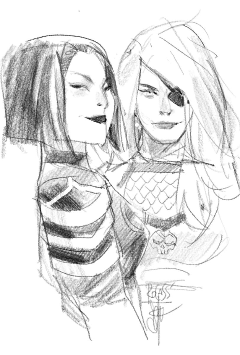 The lethal duo. #cassandracain #rosewilson #iPadNotes https://t.co/zoIVAHENSi 