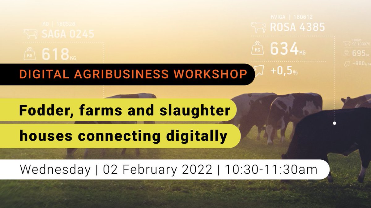 Unsere Digital Workshops gehen weiter 💻🙌 Am 2. Februar mit hencol und dem LRF Schweden. Mehr dazu erfahren und kostenlos anmelden: digitale-landwirtschaft.com/digital-agribu…

Our Digital Workshops continue 💻🙌 On 2 February with hencol and LRF Sweden. Find out more here: digitale-landwirtschaft.com/digital-agribu…