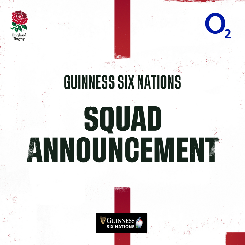 EnglandRugby's tweet photo. Eddie Jones has named his squad to begin preparations for the @SixNationsRugby 🔖

@O2sports | #WearTheRose