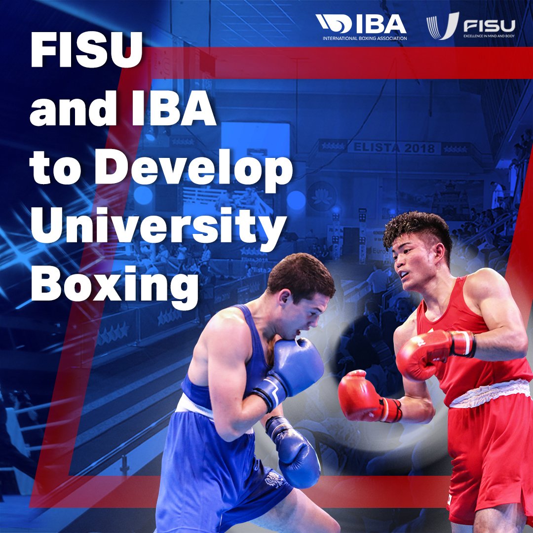 IBA_Boxing's tweet photo. Plans for collaboration include IBA’s support of the FISU World University Games and FISU University World Cups making them even more important to athletes aiming for success at major international multi-sport competitions.
https://t.co/mHzMiuI41K
#homeofboxing #boxingunites https://t.co/WjPG1fLhGp