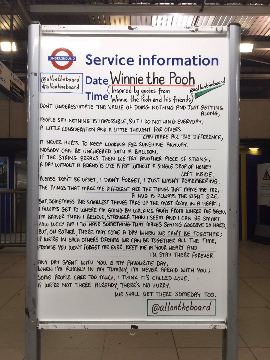 Happy Winnie The Pooh Day.
The things that make us different, are the things that make us us. 

#WinnieThePoohDay <a href="/allontheboard/">All On The Board</a>