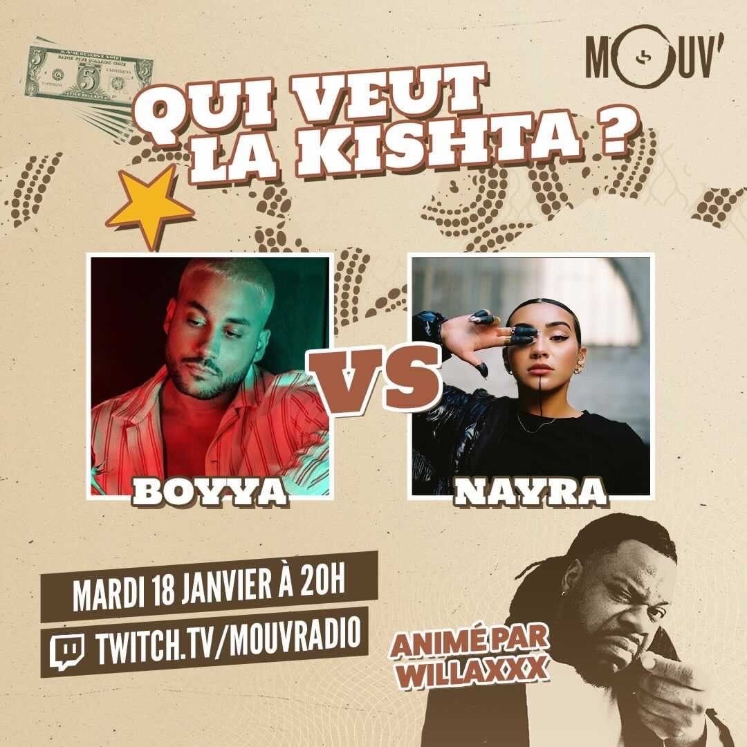 boyya_on's tweet photo. La Team ! RDV ce soir à 20h sur le Twitch de @mouv avec @lewillaxxx et @nayra932 🤙🏼🔥
Vous allez voir qui va gagner la KICHTA 😉
#mouvradio #quiveutlakichta #twitch #online #mouv https://t.co/12BWWvbNYD