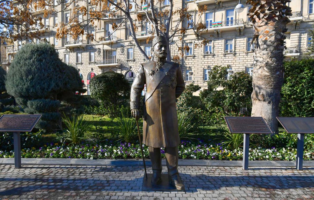 isst_gov_az's tweet photo. Azərbaycan Respublikasının Prezidenti İlham Əliyev yanvarın 18-də xeyriyyəçi Hacı Zeynalabdin Tağıyevin Bakıda ucaldılan abidəsinin açılışında iştirak edib. https://t.co/bLkPW1MXgD