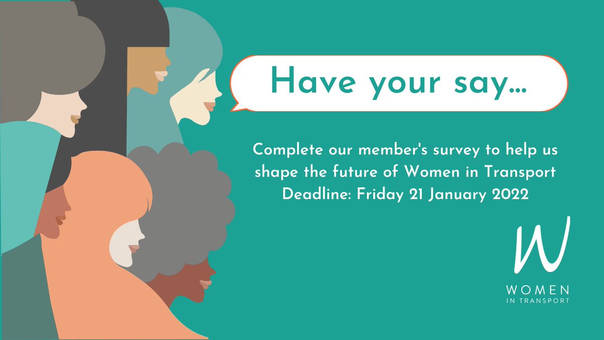 📢Calling all members of Women in Transport📢

We’re keen to continue to deliver the services you want over the coming years and would like to get your views on our vision, mission and future direction.

Please check your inboxes for the survey link! 📩