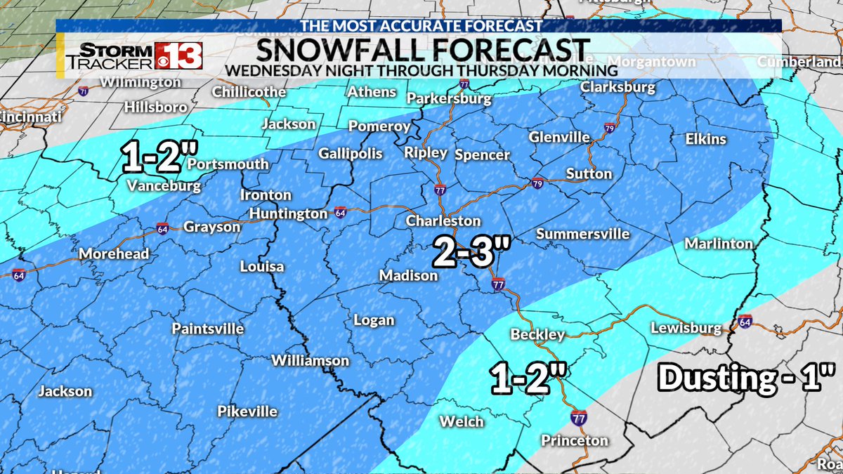 meteojoe's tweet photo. We've got another system heading in Wednesday night into Thursday morning that will bring in more wet snow that will cause slick roadways! Most of us will see a couple of inches of additional snow. #wvwx #ohwx #kywx https://t.co/fA0YlLCs5g