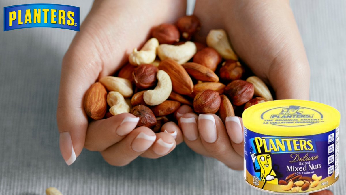 planterscanada's tweet photo. Enjoy a handful of #PlantersMixedNuts for a
nutty and healthy snack anytime and
anywhere.
#WednesdayInspirational #PlantersSnacks
#PlantersCanada https://t.co/OenJRZGFpt