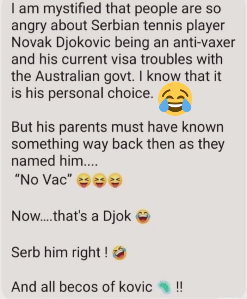 This has to be the funniest & coolest forward with respect to Novak Djokovik
 
#NovakDjokovic #novaxdjokovic #Novak_Djokovic 🎾