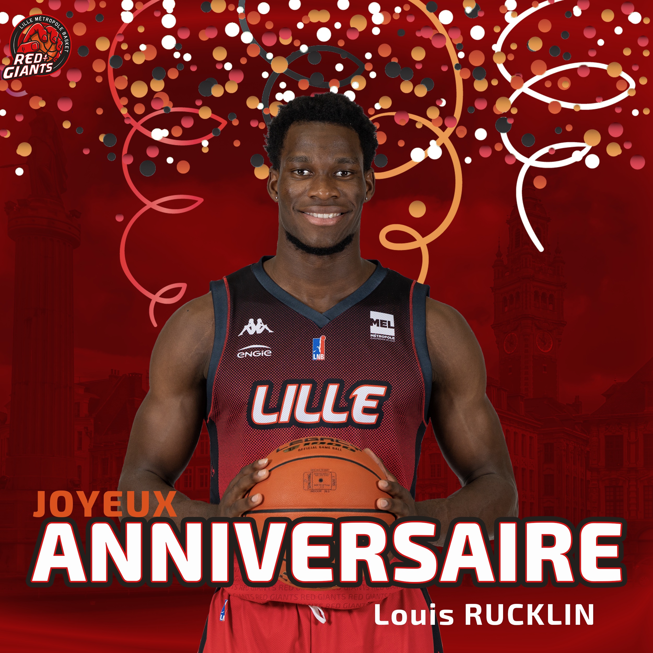 Lille Metropole Basket 𝙅𝙊𝙔𝙀𝙐𝙓 𝘼𝙉𝙉𝙄𝙑𝙀𝙍𝙎𝘼𝙄𝙍𝙀 Souhaitons Un Bel Anniversaire A Notre Meneur De Jeu Louis Rucklin Lrucklin0 Qui A Desormais Un Chiffre Mythique Accroche A Lui Pour Un