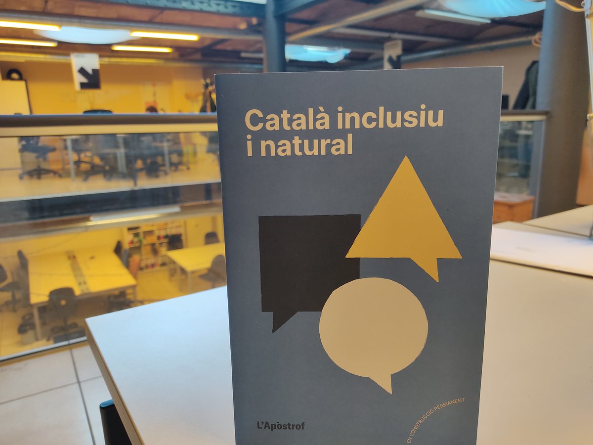 Apostrof_coop's tweet photo. Podem expressar-nos amb un llenguatge que sigui inclusiu i alhora natural?

🗣️ A la nostra guia 'Català inclusiu i natural' et donem 44 recomanacions per fer-ho. Ja te la pots descarregar al nostre web! 

#CatalàInclusiuINatural #LlenguatgeInclusiu

🔗https://t.co/vUlhDaeBL9 https://t.co/eGZ9cVrzpa