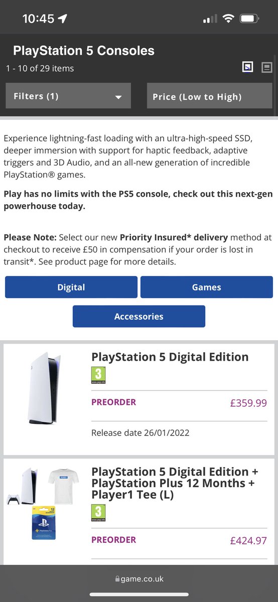 thelocalhobo's tweet photo. @1AlexL @Independent seems like @GameUKOnline are forcing people to buy a bundle despite the console only option still “available” https://t.co/bPv3OF03UQ